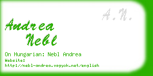 andrea nebl business card